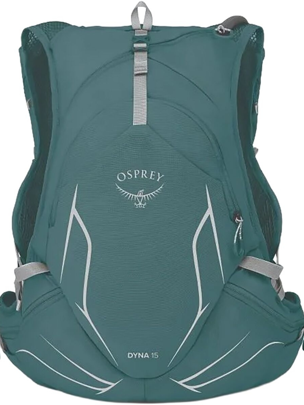 OSPREY Dyna 15 Hydration Backpack in Teal with Silver Accents